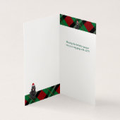 Black Russian Terrier Dog Holiday Kariert Weihnach (Innenseite)