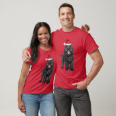 Black Russian Terrier Dog Lover Funny Christmas T-Shirt (Unisex)