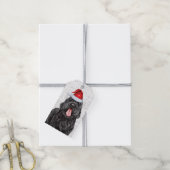 Black Russian Terrier Dog Weihnachtsfeiertag Geschenkanhänger (Mit Garn)