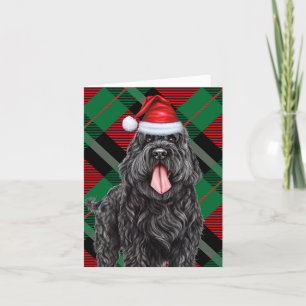 Black Russian Terrier Dog Weihnachtsfeiertag Karie Feiertagskarte