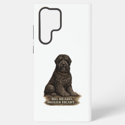 Black Russian Terrier – Großer Bart, größeres Herz Samsung Galaxy Hülle (Rückseite)