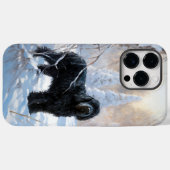 Black Russian Terrier Let It Snow Weihnachten Case-Mate iPhone Hülle (Rückseite (Horizontal))