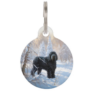 Black Russian Terrier Let It Snow Weihnachten Haustiermarke