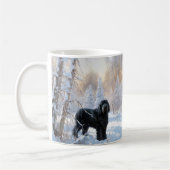Black Russian Terrier Let It Snow Weihnachten Kaffeetasse (Links)