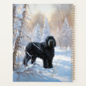 Black Russian Terrier Let It Snow Weihnachten Planer (Rückseite)
