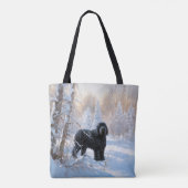 Black Russian Terrier Let It Snow Weihnachten Tasche (Rückseite)