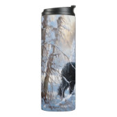 Black Russian Terrier Let It Snow Weihnachten Thermosbecher (Nach links gedreht)