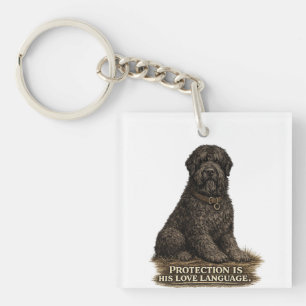 Black Russian Terrier – Liebessprache Schlüsselanhänger