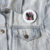 Black Russian Terrier Patriot Button (Beispiel)