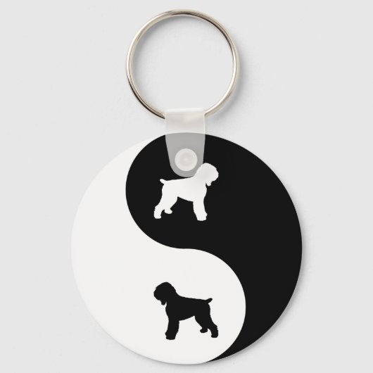 Black Russian Terrier Schlüsselanhänger (Vorderseite)