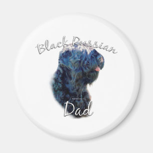 Black Russian Terrier Vater 2 Magnet