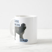 Black Russian Terrier Vater 4 Kaffeetasse (Vorderseite Links)