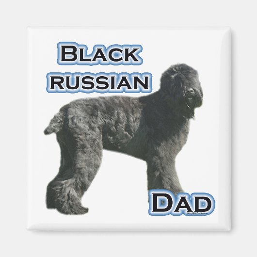 Black Russian Terrier Vater 4 - Magnet (Vorne)