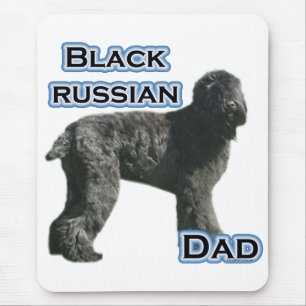 Black Russian Terrier Vater 4 Mousepad