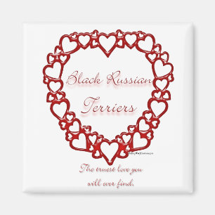 Black Russian Terrier Wahre Liebe Magnet