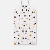 Black Rustic Hand Letting Danke, Geschenk-Tag Geschenkanhänger (Rückseite)