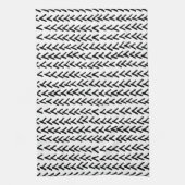 Black Rustic Tribal Muster Küchentuch (Vertikal)