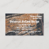 Black Rusty Grunge Metal Beruf Spezialität Visitenkarte (Vorderseite)