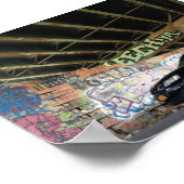 Black Saab 93 Convertible Poster (Ecke)