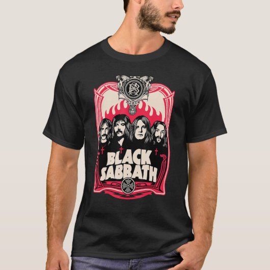 Black Sabbath Group Wappen T-Shirt (Vorderseite)