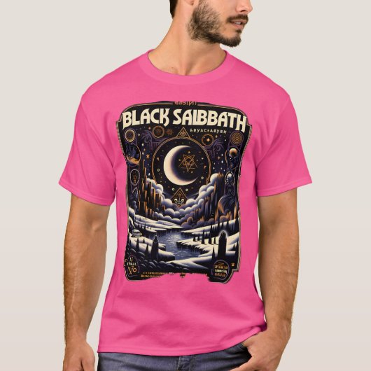 Black Sabbath Vintag kommunistisches Poster V2 T-Shirt (Vorderseite)