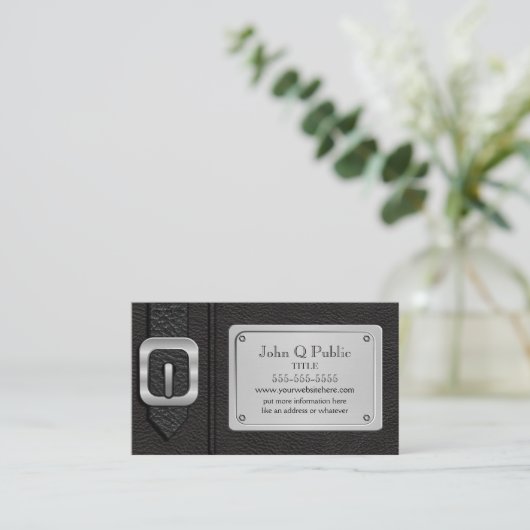 Black Saddlebag Visitenkarte (Stehend Vorderseite)