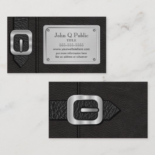 Black Saddlebag Visitenkarte (Vorne/Hinten)