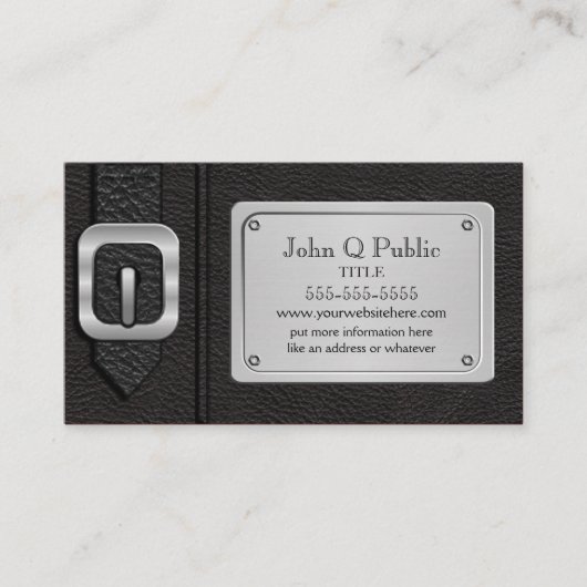 Black Saddlebag Visitenkarte (Vorderseite)