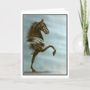 Black Saddlebred Card Karte