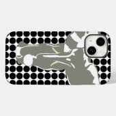 Black Safari Dot mit Pop Art Elephant Case-Mate iPhone Hülle (Rückseite (Horizontal))
