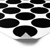 Black Safari Dot Poster (Ecke)