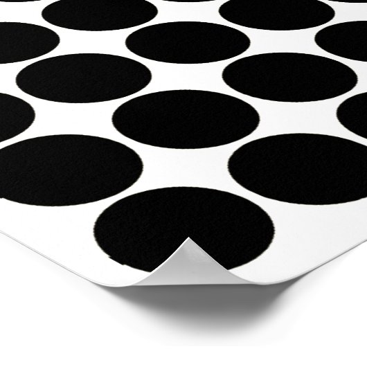 Black Safari Dot Poster (Ecke)