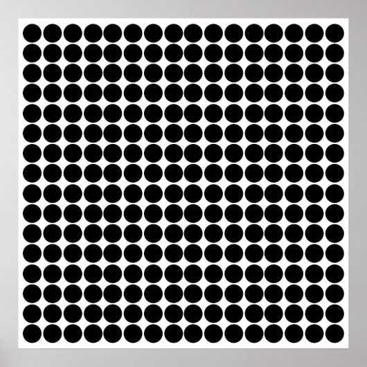 Black Safari Dot Poster (Vorne)
