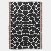 Black Safari Giraffe Decke (Vorderseite Vertikal)