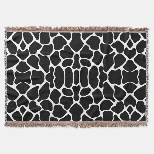 Black Safari Giraffe Decke (Vorderseite)