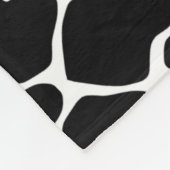 Black Safari Giraffe Fleecedecke (Ecke)