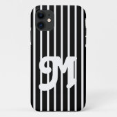 Black Safari Stripe Case-Mate iPhone Hülle (Rückseite)