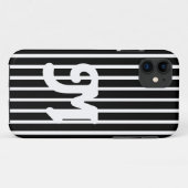 Black Safari Stripe Case-Mate iPhone Hülle (Rückseite (Horizontal))