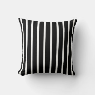 Black Safari Stripe Pillow Kissen