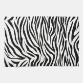 Black Safari Zebra Handtuch (Horizontal)