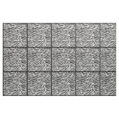 Black Safari Zebra Stoff (Fat Quarter (45,7 x 55,9 cm))