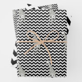 Black Safari Zickzack mit Pop Art Giraffe Geschenkpapier Set (Beispiel)
