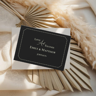 Black Sage Wedding Dankeschön Karte mit QR Code