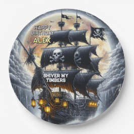Black Sails Ahead Pirate Theme Birthday Party Pappteller