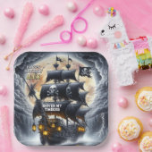 Black Sails Ahead Pirate Theme Birthday Party Pappteller (Party)