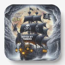 Black Sails Ahead Pirate Theme Birthday Party Pappteller