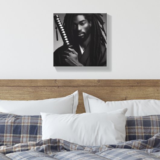 Black Samurai Leinwanddruck (Insitu (Schlafzimmer))