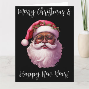 Black Santa, Big Nick Energie, unartig, Weihnachts Karte