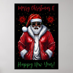 Black Santa, Big Nick Energie, unartig, Weihnachts Poster
