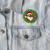 Black Santa Claus Cartoon Button (Beispiel)